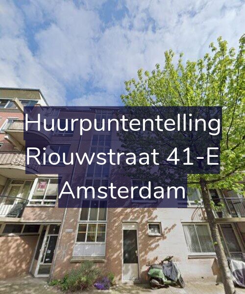 Foto gevel Huurpuntentelling voor Riouwstraat 41-E, Amsterdam