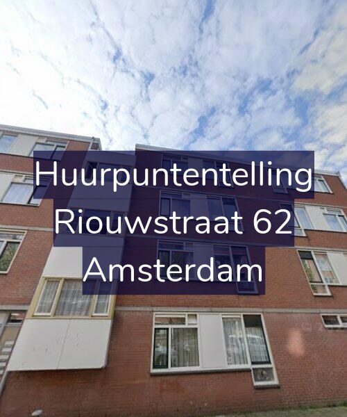 Foto gevel Huurpuntentelling voor Riouwstraat 62, Amsterdam
