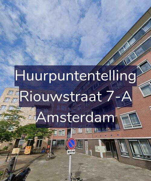 Foto gevel Huurpuntentelling voor Riouwstraat 7-A, Amsterdam
