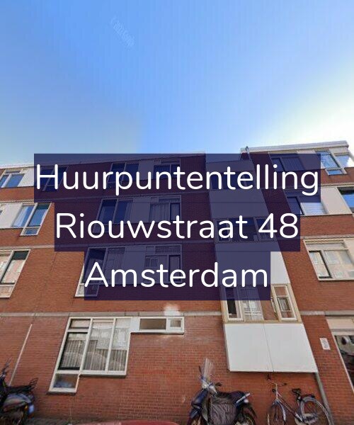 Foto gevel Huurpuntentelling voor Riouwstraat 48, Amsterdam