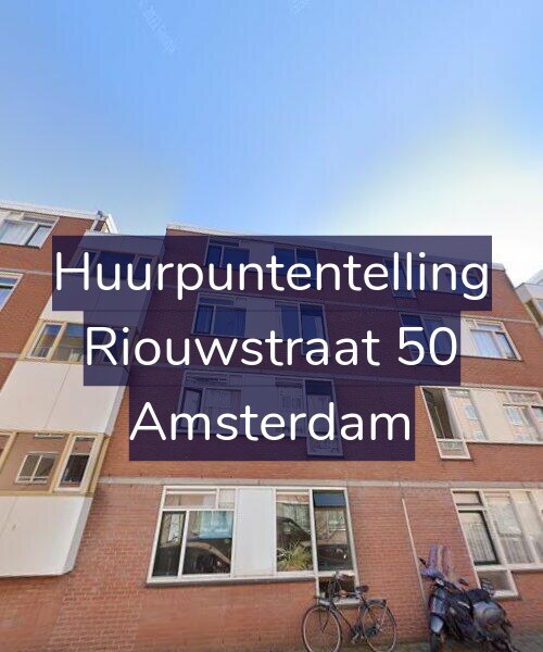 Foto gevel Huurpuntentelling voor Riouwstraat 50, Amsterdam