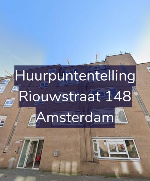 Foto gevel Huurpuntentelling voor Riouwstraat 148, Amsterdam