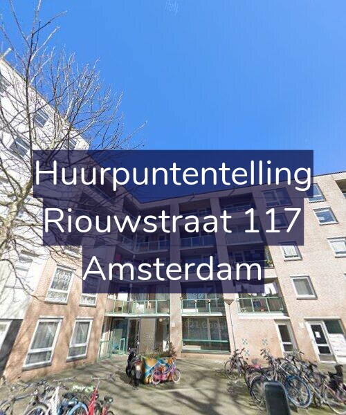Foto gevel Huurpuntentelling voor Riouwstraat 117, Amsterdam