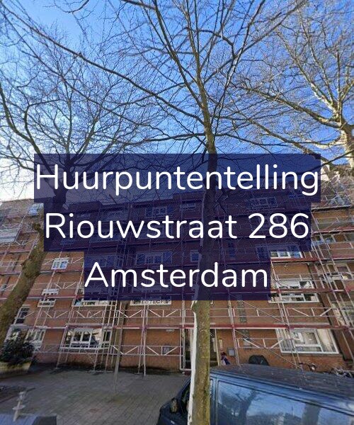 Foto gevel Huurpuntentelling voor Riouwstraat 286, Amsterdam