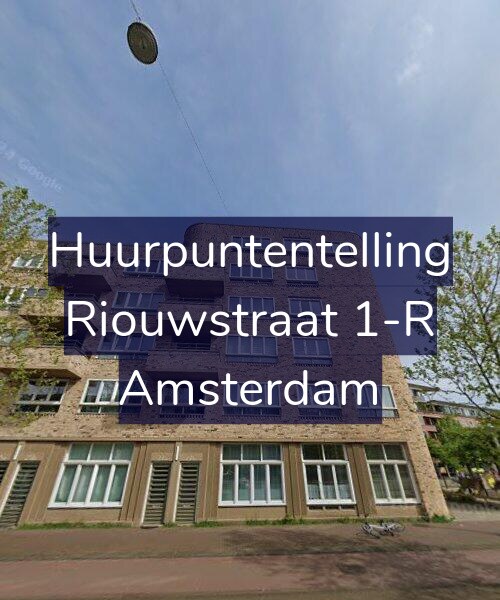 Foto gevel Huurpuntentelling voor Riouwstraat 1-R, Amsterdam