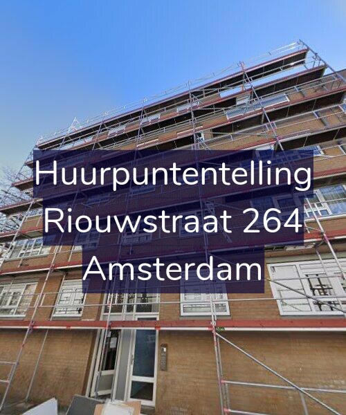 Foto gevel Huurpuntentelling voor Riouwstraat 264, Amsterdam