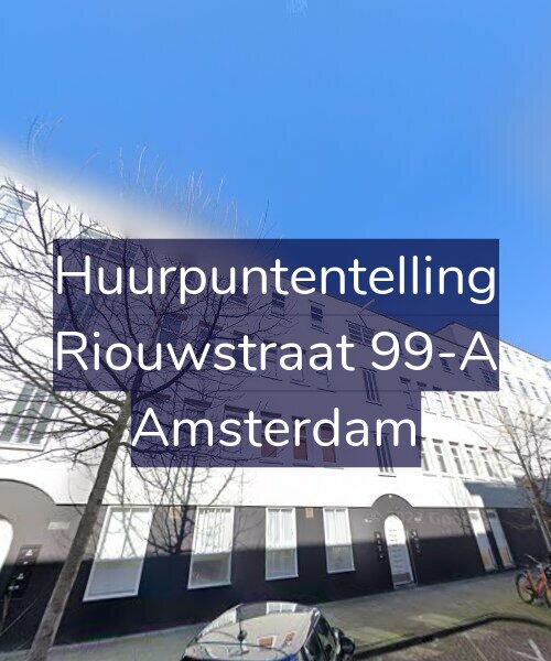 Foto gevel Huurpuntentelling voor Riouwstraat 99-A, Amsterdam