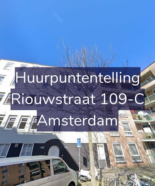 Foto gevel Huurpuntentelling voor Riouwstraat 109-C, Amsterdam