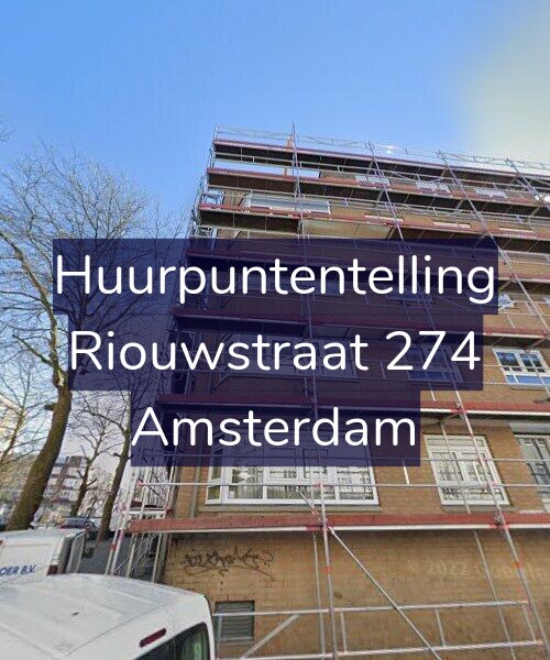 Foto gevel Huurpuntentelling voor Riouwstraat 274, Amsterdam