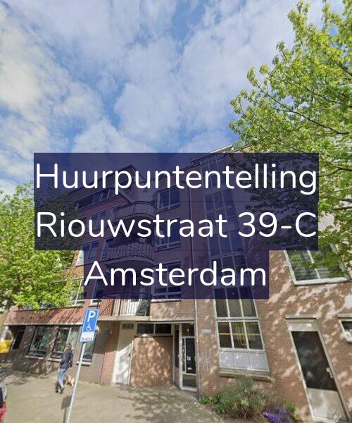 Foto gevel Huurpuntentelling voor Riouwstraat 39-C, Amsterdam