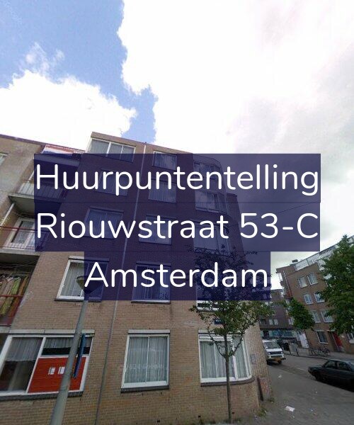 Foto gevel Huurpuntentelling voor Riouwstraat 53-C, Amsterdam