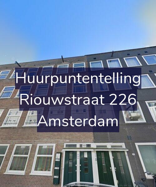 Foto gevel Huurpuntentelling voor Riouwstraat 226, Amsterdam
