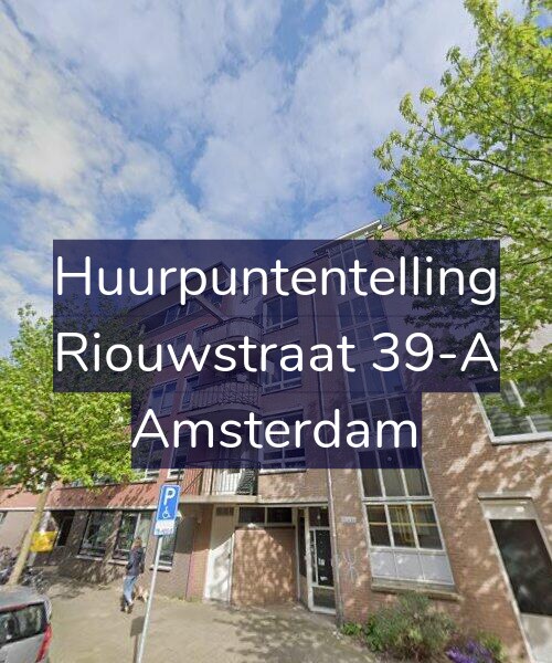 Foto gevel Huurpuntentelling voor Riouwstraat 39-A, Amsterdam