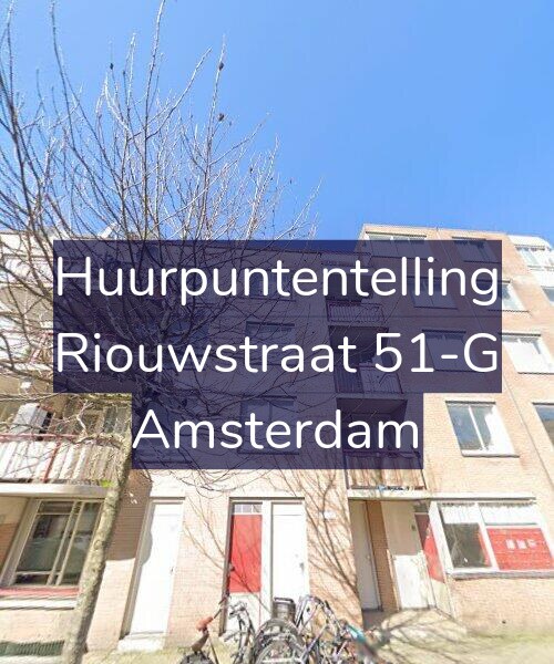 Foto gevel Huurpuntentelling voor Riouwstraat 51-G, Amsterdam