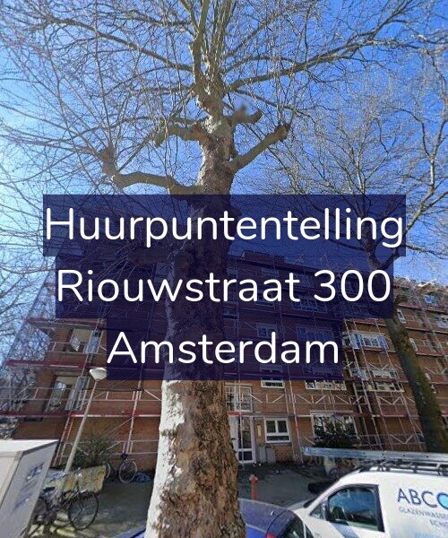Foto gevel Huurpuntentelling voor Riouwstraat 300, Amsterdam