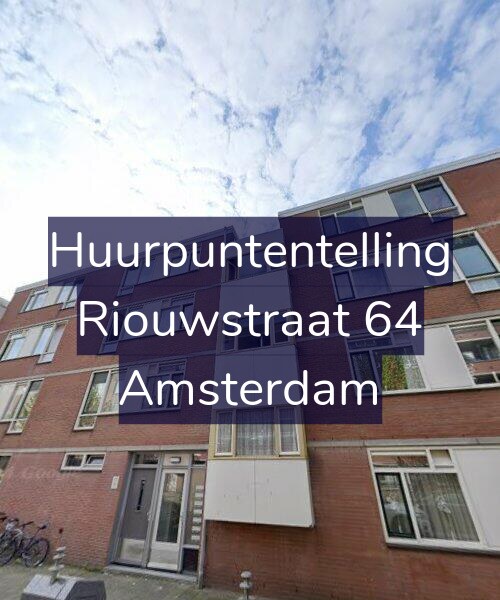 Foto gevel Huurpuntentelling voor Riouwstraat 64, Amsterdam