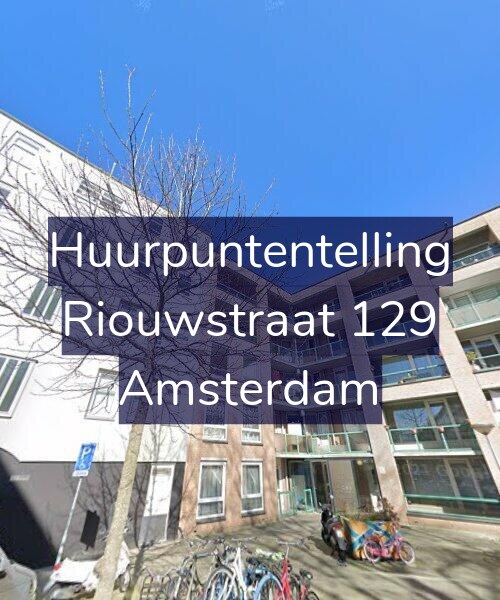 Foto gevel Huurpuntentelling voor Riouwstraat 129, Amsterdam