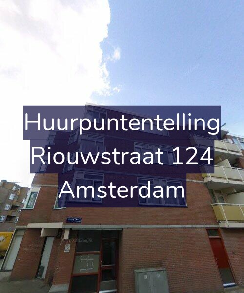 Foto gevel Huurpuntentelling voor Riouwstraat 124, Amsterdam