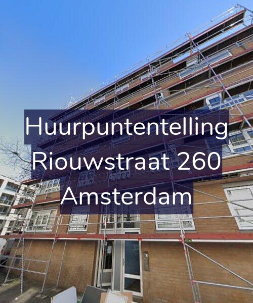 Foto gevel Huurpuntentelling voor Riouwstraat 260, Amsterdam