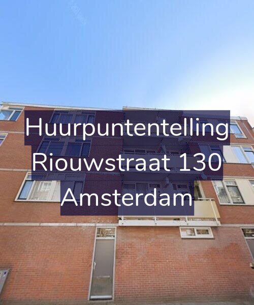 Foto gevel Huurpuntentelling voor Riouwstraat 130, Amsterdam