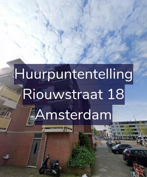 Foto gevel Huurpuntentelling voor Riouwstraat 18, Amsterdam