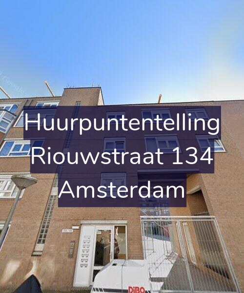 Foto gevel Huurpuntentelling voor Riouwstraat 134, Amsterdam