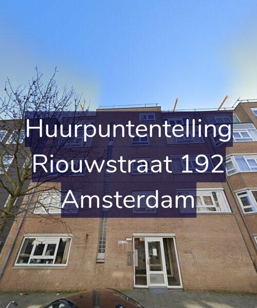 Foto gevel Huurpuntentelling voor Riouwstraat 192, Amsterdam