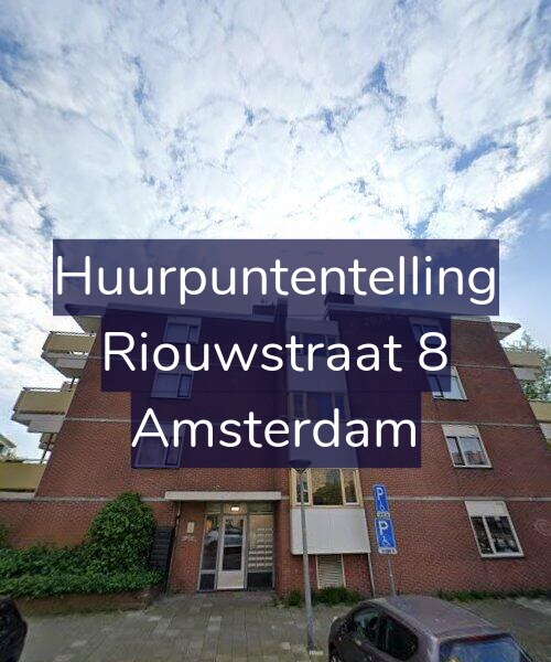 Foto gevel Huurpuntentelling voor Riouwstraat 8, Amsterdam
