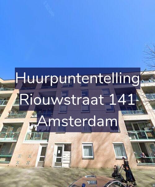 Foto gevel Huurpuntentelling voor Riouwstraat 141, Amsterdam