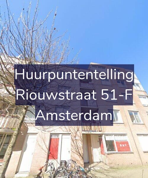Foto gevel Huurpuntentelling voor Riouwstraat 51-F, Amsterdam