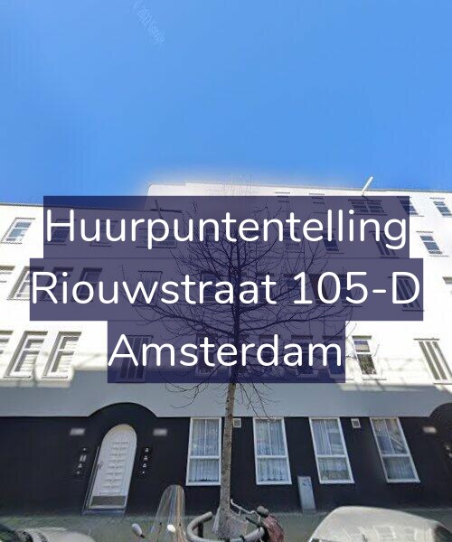 Foto gevel Huurpuntentelling voor Riouwstraat 105-D, Amsterdam