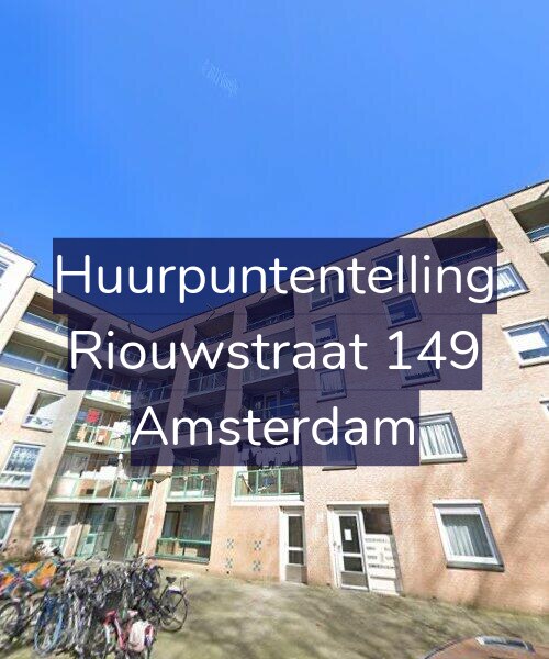 Foto gevel Huurpuntentelling voor Riouwstraat 149, Amsterdam