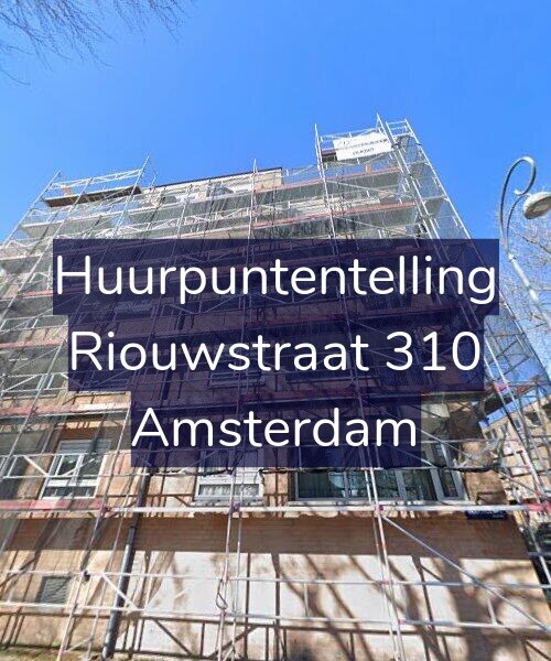 Foto gevel Huurpuntentelling voor Riouwstraat 310, Amsterdam