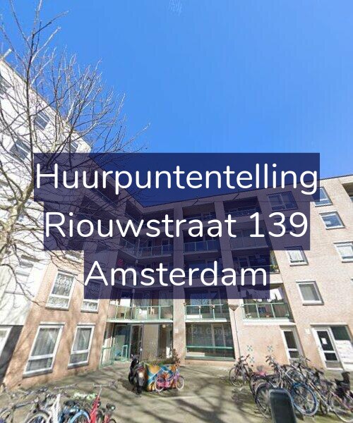 Foto gevel Huurpuntentelling voor Riouwstraat 139, Amsterdam