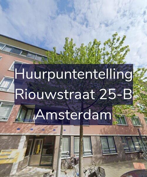 Foto gevel Huurpuntentelling voor Riouwstraat 25-B, Amsterdam