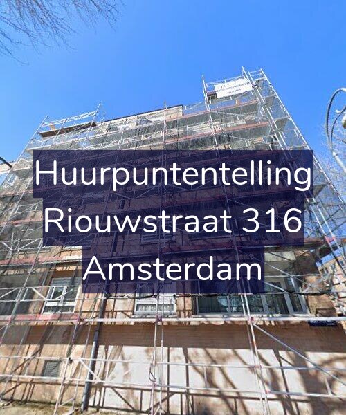 Foto gevel Huurpuntentelling voor Riouwstraat 316, Amsterdam