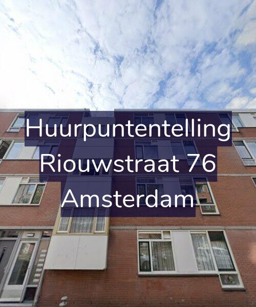 Foto gevel Huurpuntentelling voor Riouwstraat 76, Amsterdam