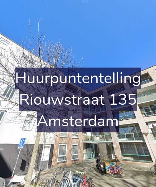 Foto gevel Huurpuntentelling voor Riouwstraat 135, Amsterdam