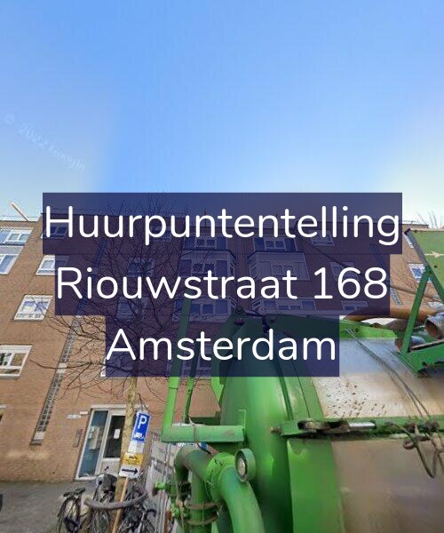 Foto gevel Huurpuntentelling voor Riouwstraat 168, Amsterdam