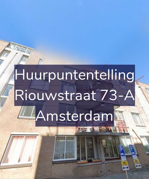 Foto gevel Huurpuntentelling voor Riouwstraat 73-A, Amsterdam