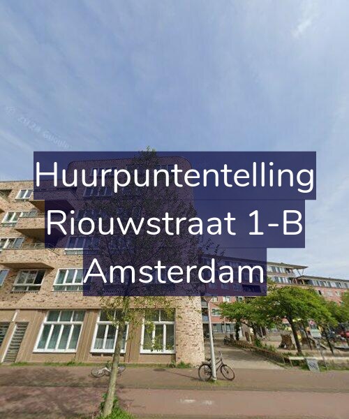 Foto gevel Huurpuntentelling voor Riouwstraat 1-B, Amsterdam