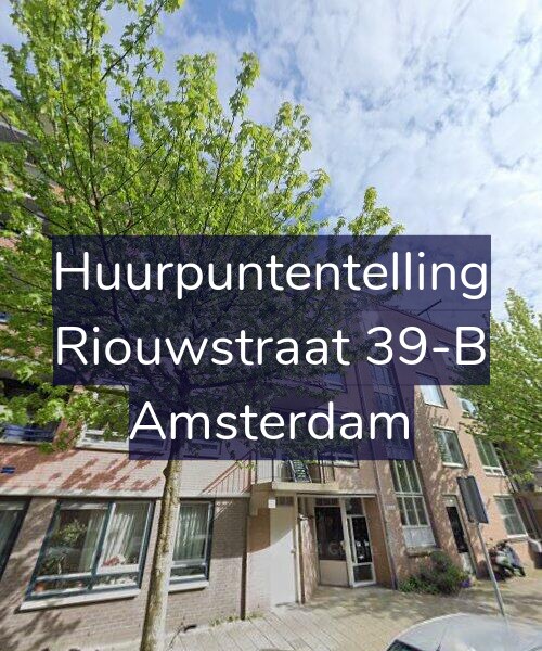 Foto gevel Huurpuntentelling voor Riouwstraat 39-B, Amsterdam
