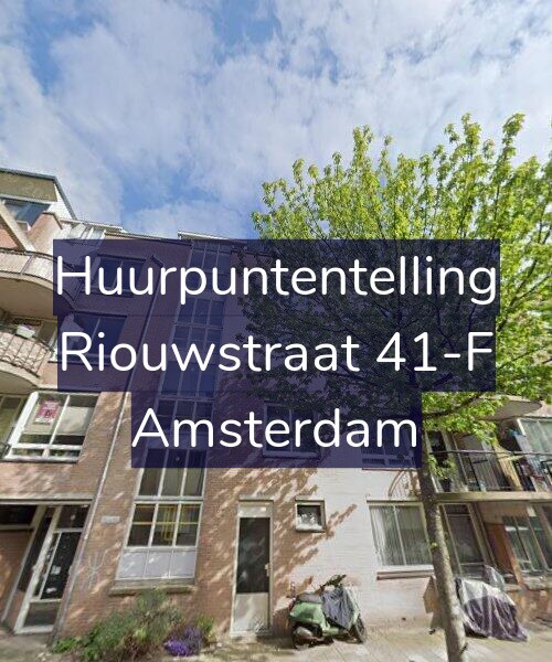 Foto gevel Huurpuntentelling voor Riouwstraat 41-F, Amsterdam