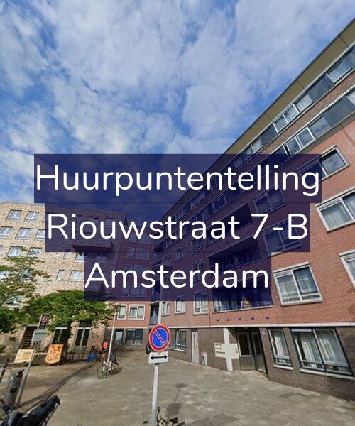 Foto gevel Huurpuntentelling voor Riouwstraat 7-B, Amsterdam
