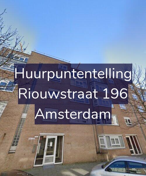 Foto gevel Huurpuntentelling voor Riouwstraat 196, Amsterdam