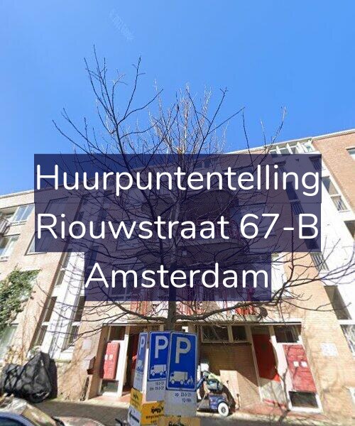 Foto gevel Huurpuntentelling voor Riouwstraat 67-B, Amsterdam