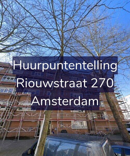Foto gevel Huurpuntentelling voor Riouwstraat 270, Amsterdam