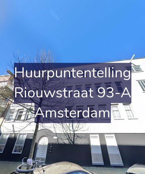 Foto gevel Huurpuntentelling voor Riouwstraat 93-A, Amsterdam