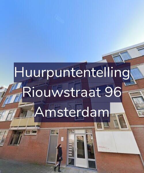Foto gevel Huurpuntentelling voor Riouwstraat 96, Amsterdam