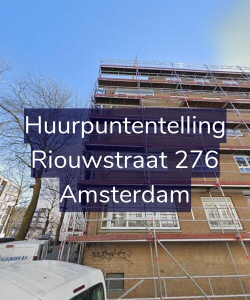 Foto gevel Huurpuntentelling voor Riouwstraat 276, Amsterdam